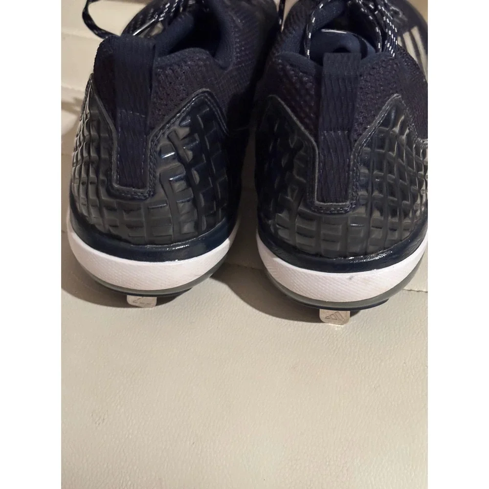 Adidas Adizero Afterburner 7 Baseball Cleats Navy Silver Metal Spikes Men 17